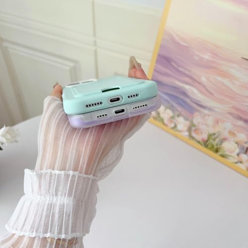 Protège-téléphone iPhone 11 vert clair pour sorties légères sans sac - 2