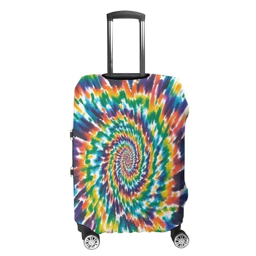 Colorful Spiral Tie Dye Travel Luggage Cover Washable Anti-scratch Suitcase Protector Dustproof Protective Cover Case for Wheeled Luggage Fits 19-32 Inch Luggage4