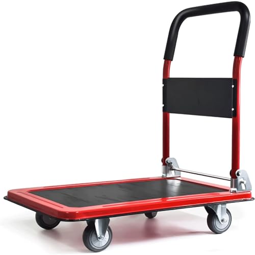 Chariot à plateau roulant pour déplacer facilement vos cartons et plantes de jardin