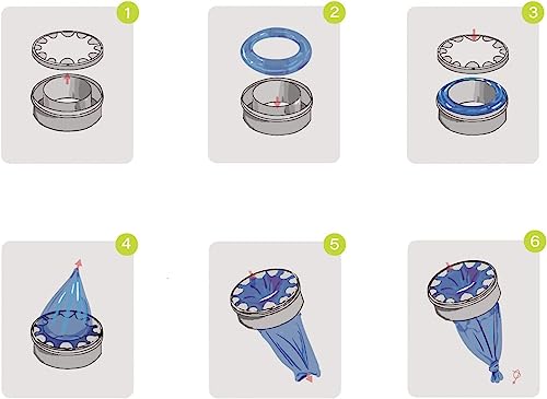 Pacote com 9 refis de balde de fraldas compatível com cartuchos para refil de balde de fraldas Genie