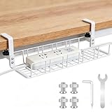 Bandeja de Gestión Cables Debajo Mesa Escritorio Gaming,Organizador de...