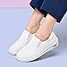 Medasain Women's Nurse Shoes Slip On Healthcare Work Shoes Resistant Lightweight Design for All Day Comfort Nursing Footwear White,11