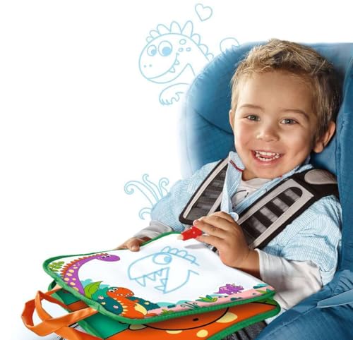Ravensburger 4566 Aquadoodle Travel Dino Erstes Malen für unterwegs Fleckenfreier Malspaß mit Wasser Reiseset für Kinder ab 18 Monaten - vue 6