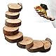 DXQCHDUO Papageienleiter-Spielzeug, Holzleiter, Sitzstange, Spielzeug, Vogelplattform, Vogelkäfig-Leiter, Kletterspielzeug, 8 Stufen, Hamsterleiter, Kleintierkäfig-Zubehör