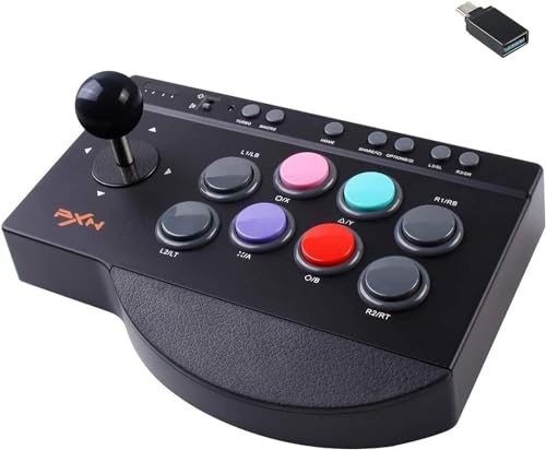 aibowey Arcade Fight Stick Joystick for Xbox One, Xbox Series X|S PC,Switch,PS4,PS3,Android TV Box, Nintendo,Windows,with USB Port,Turbo & Macro Functions Game Controllers -  aiboey