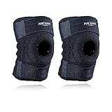 Knee Brace Support Sleeve for Arthritis, Meniscus Tear, ACL, Running, Basketball, Sports, Athletic, MCL, Runners - Adjustable Open Patella Stabilizer Protector Wrap to Relieve Pain Injury Recovery