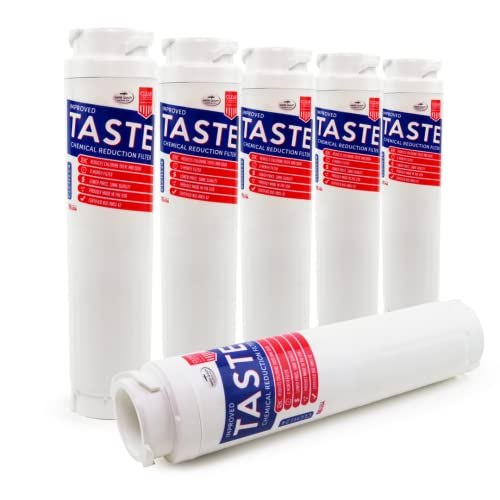 Image of Clear Choice Taste Filter Replacement for Bosch 644845 BORPLFTR10 Filter Compatible with 740560 740570 9000 077 Refrigerator Water Filter, NSF/ANSI 42, Box of 6, Made in the USA
