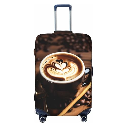 Delicious Heart Coffee Print Elastic Washable Baggage Protector Universal Suitcase Cover Travel Luggage Cover