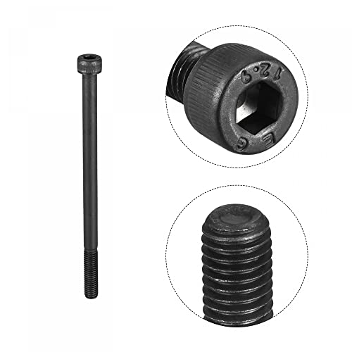 uxcell M8x130mm Socket Head Bolts 12.9 Grade Alloy Steel Cap Screws Half Thread 10pcs by uxcell - Image 4