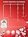 YOUNGAR Valentine's Day Heart Window Lights, 5FT 65LED Battery/USB Powered with Timer, Waterproof with 8 Modes Memory for Home Bedroom Birthday Party Indoor Outdoor Decor, Red