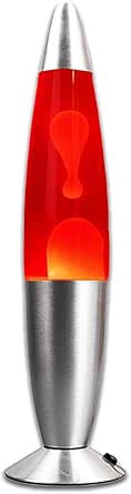 Lavalampe Rot | Lava Lampe | Lavalampe Groß 38 Cm | Lava Lampe Kinder Und Kinder und Erwachsene | Ideal für Meditation | Schlafzimmer, Wohnzimmer, Wohnzimmerdekoration | Originelles Geschenk