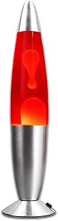 Lampada Lava Rossa - Lava Lamp | Lavalamp | Lampada Da Scrivania 38 Cm | Abat Jour Da Comodino | Lampade Da Comodino | Decorazioni Casa | Lampade Notturna Per Bambini | Regali Originali