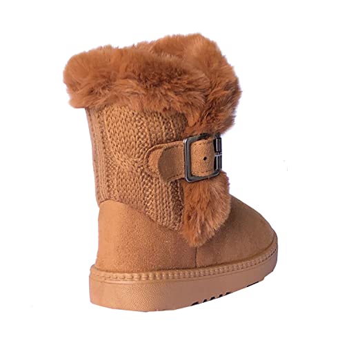 Image of REDVOLUTION SnowStar Snow Boots for Kids - Warm Winter Boots with Snowflake Print for Toddlers & Little Kids