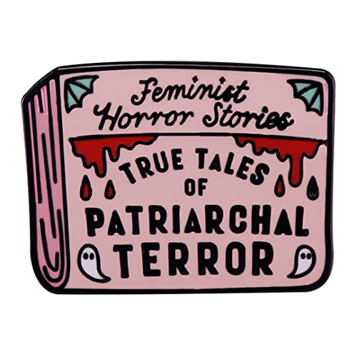 KAWADU Feminist Horror Story Lapel Pin Metal Brooch, Convenient to Use for Women - APPAREL_PIN