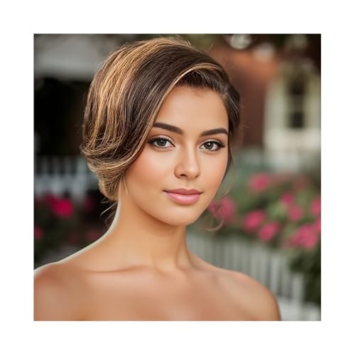 Perruque frontale 13x4 pré-épilée en cheveux humains ondulés frisés