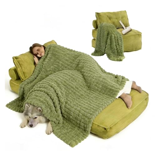 ���x�b�h�l�ԗp 2WAY�\�t�@�[�x�b�h�A190x85x20cm �ѕz�� �A �� �x�b�h �l�ԗp �l�Ԃƌ��̃x�b�h ��^�� �����������K�\�t�@�[,green