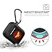 Airpods Case, Portable Silicone AirPods Charging Case with Carabiner Compatible with Apple Airpods Superhero Logo (Wonder Woman)