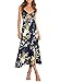 Dokotoo Womens Summer Casual Beach Maternity Long Sleeve Floral A Line Maxi Long Dresses with Belt Black Large
