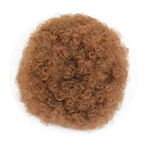 Afro Puff Drawstring Ponytail with Two Clips for Black Women Synthetic Curly Ponytail Bun Extension Hairpieces Updo Hair Extensions (Medium - Image 2