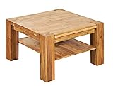 couchtisch vollholz eiche 80x80x48 cm (BxTxH) - wird zerlegt geliefert