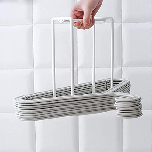 Hakday Hanger Stacker Organizer Stand, White Portable Hanger Holder Laundry Room Organization Hanger Rack Storage #TOP3
