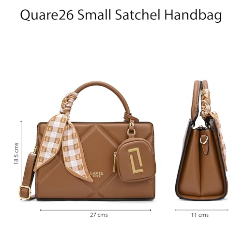 Image of Lavie Luxe Women's Quaro26 Horizontal Small Satchel Handbag | Satchel Bag for Work | Ladies Purse | Stylish Shoulder Bag | Gift For Women
