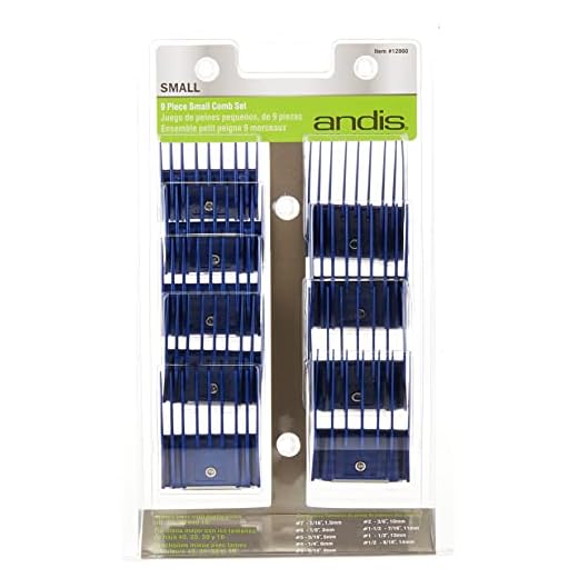 Andis - Juego 9 peines de alzada