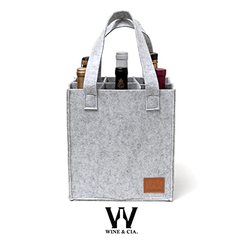 Sacola Para Transportar 6 Garrafas de Vinho Bolsa Carregar Garrafas Em Geral