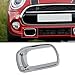 QOYGZ Auto Parts for BMW Mini F55 F56 F57 2014-2021 Chrome Car Front Bumper Fog Light Air Duct Intakes Vents Cover Shell 51117337811 51117337812(Chrome-Left)