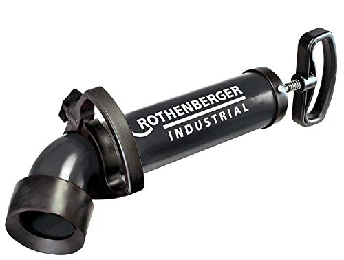 ROTHENBERGER Industrial Ropump Power Déboucheur professionnel à pression et aspiration - grande puissance - Y compris 2 adaptateurs 4,5 cm et 20 cm Cover