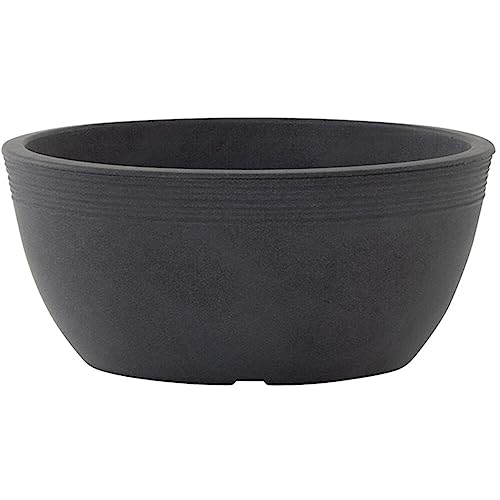 Siena Garden Pflanzschale Malaga 38 anthrazit Ø 38 cm x 17 cm