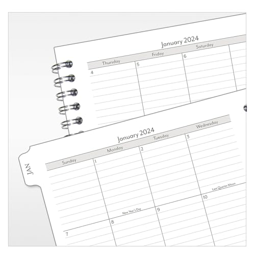 FranklinCovey - January 2024 Compass Monthly Wire-Bound Planner (Classic, Jan 2024 - Dec 2024)