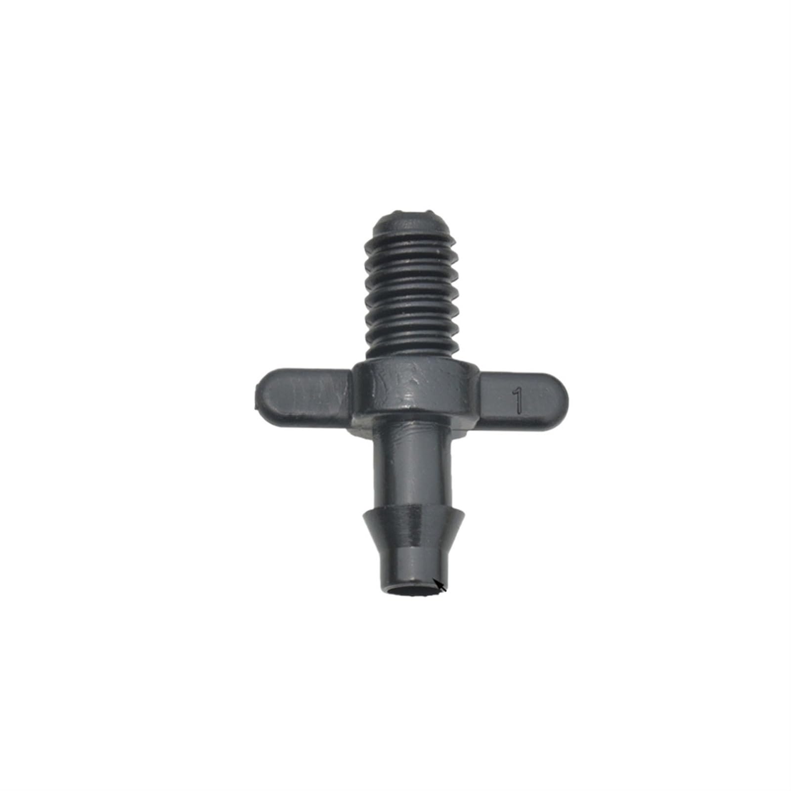 50Pcs Connettore dritto spinato da 1/4 di pollice con tubi filettati for irrigazione da giardino Raccordi in PVC Connettore rapido for tubo da 4/7mm