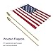 50 Packs Small American Flags on Stick,American Flag for Outside 4x6,Mini Flags/Small US Flags/USA flag 4th of July Decorations Outdoor,Fourth of July Decorations for Home,Memorial Day Decor