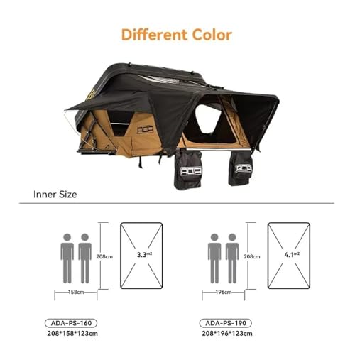 Carpa de techo rígida fácil de montar para camping miniatura 6