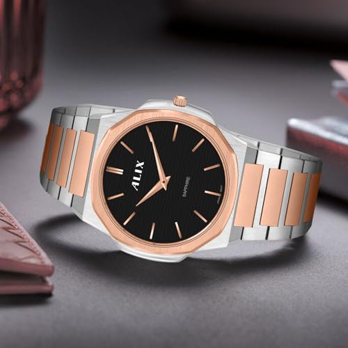 Image of ALIX AL2913 Men's Waterproof Multifunctional Stainless Steel Strap Quartz Analog Watch