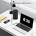 4-inch Pop Up Outlet for Countertop with 45W USB,17-in-1 Desktop Power Strip with 15W Wireless Charger,12 Outlets 4 USB Ports,15Amp Tamper Resistant Receptacle for Home Office Kitchen Black