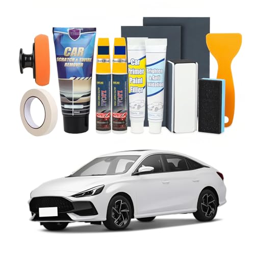 Perechges Reparador Arañazos Coche, Pulimento Quita Coche Arañazos para Reparación de Arañazos de Pintura, Ramitas, Clavos (12, Azul perla oscuro + Azul pasión)