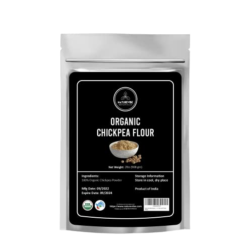 Naturevibe Botanicals Oats Flour 1Lb And Chickpea Flour 2Lb|Flours Combo #TOP2