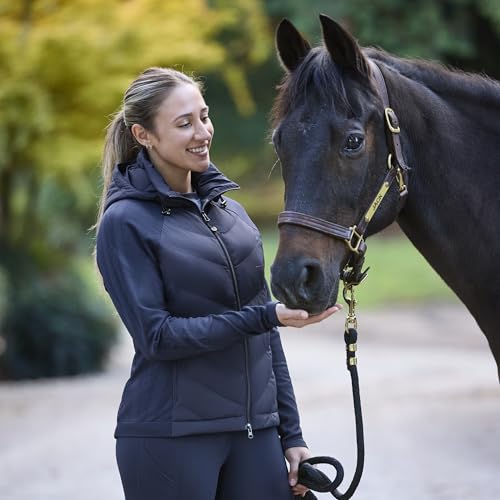 Image of Kerrits Women's EquiTech Quilted Equestrian Jacket - Warm, Flexible, Hooded Horse Riding Jacket with Thermoreflective Liner