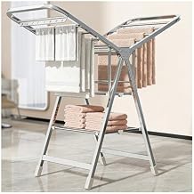 Generisch Katlanabilir  ama r kurutma ask s , yer tasarrufu sa layan  ama r kurutma makinesi, banyo ve balkonlar i in ideal  nc  kat, 160 cm