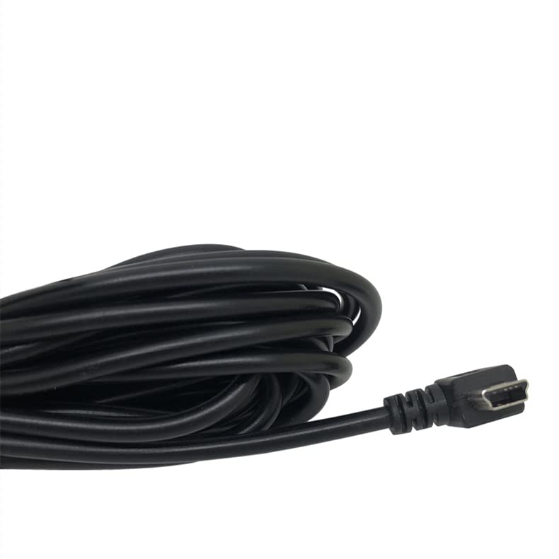 Cavo Di Alimentazione Mini USB 3,5 Metri Per Auto, 12V-24V, 3.5A, Connettore A 90 Gradi Sinistro, Per Dash Cam, GPS, DVR, Nextbase, Garmin - Ricarica Rapida