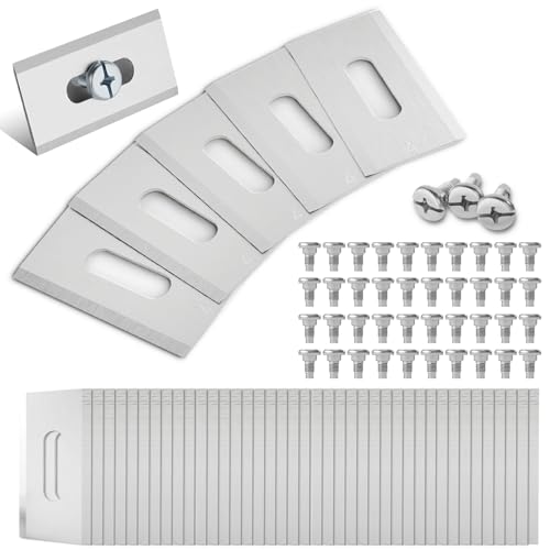 WIYETY - Cuchillas de repuesto para robot cortacésped Husqvarna Automower, 40 unidades, cuchillas de repuesto de acero inoxidable con tornillos + 0,65 mm de grosor para un corte preciso del césped