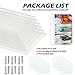 6 Pack Clear Model Car Display Case - Holds up to 60 Cars, Compatible with Hot-Wheels Packaged Diecast Blister, Toy Storage Organizer Wall Mount Display Case