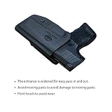 Sig P365 Kabura OWB Kydex Kabura Fit: Sig Sauer P365 / P365 SAS Pistolet - Zewnątrz pasa Carry / 1.5-2 Inch Belt Clip - Adj. Szerokość Wysokość & przechyłka, Poszerzone wejście (Black, Right Hand Draw (OWB))