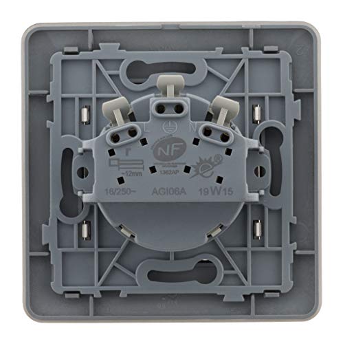 Zenitech Prise Artezo 2P+T 16 A 250 V Titanium – vue 4