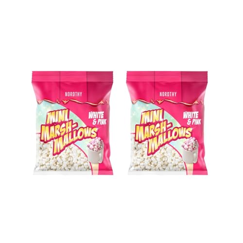 2x Nordthy mini Marshmallows White&Pink 675g 2x Nordthy mini Marshmallows White&Pink 675g