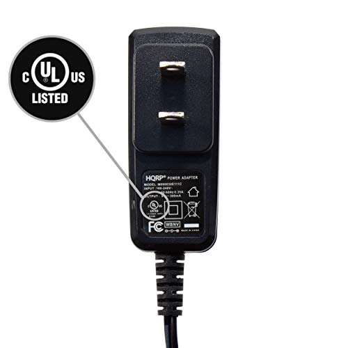 Hqrp 9V Battery Snap Connector And Ac Adapter Compatible With 9-Volt/Radio/Square / 6Lr61 / 7.2H5 / 6Kr61 / 6Hr61 / Pp3 / Mn1604 Clip Holder Cable Power Supply Cord [Ul Listed] + Euro Plug Adapter #TOP1