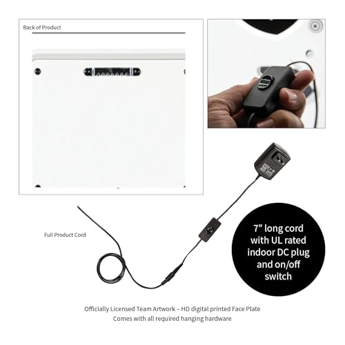 Team Sports America NFL Los Angeles Rams Ultra-Thin LED Light Wall Sign Décor | Officially Licensed | 23 Inch Mascot Logo Shaped Wall Sign | Made in USA - Image 2