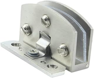 YARNOW Shelving Brackets Adjustable Shelf Brackets Adjustable Glass Bracket Glass Clamp Clips Glass Clamp Support Silver Glass Square Clamp Home Glass Clamp Fixation Clamp Glass Hinge